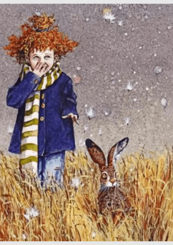 Little Girl And Rabbit- Animals Diy Diamond Painting Kit