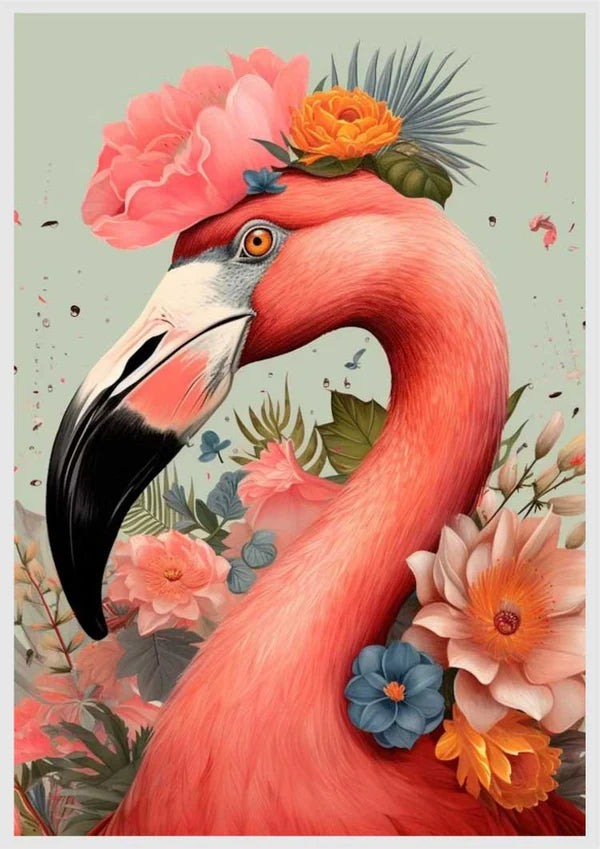 Pink Flamingo -Animals Diy Diamond Painting Kit