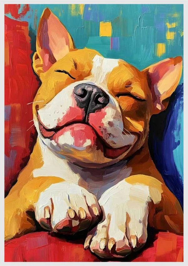 Relaxing Bully Retreat -Animals Diy Diamond Painting Kit