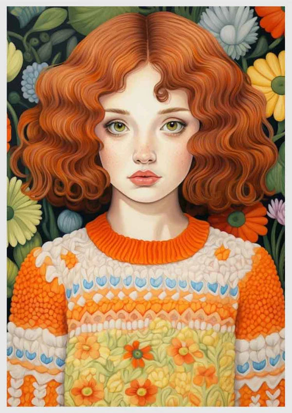 The Knitted Elegance - People Diy Diamond Painting Kit