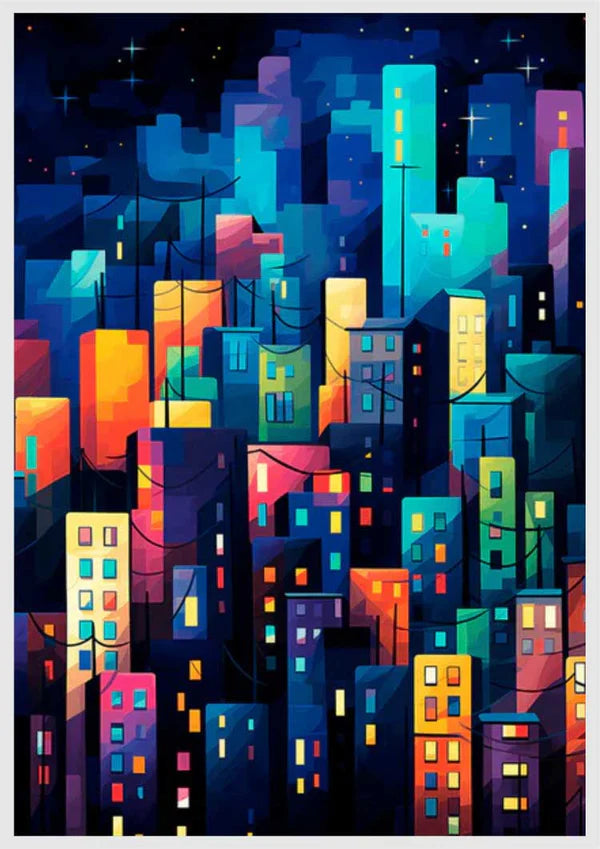 Urban Nocturne -Cities Diy Diamond Painting Kit
