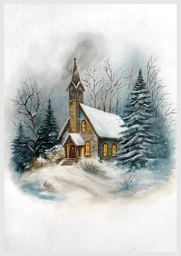 Winter Snow Landscape DIYl - Landscape Diy Diamond Painting Kit