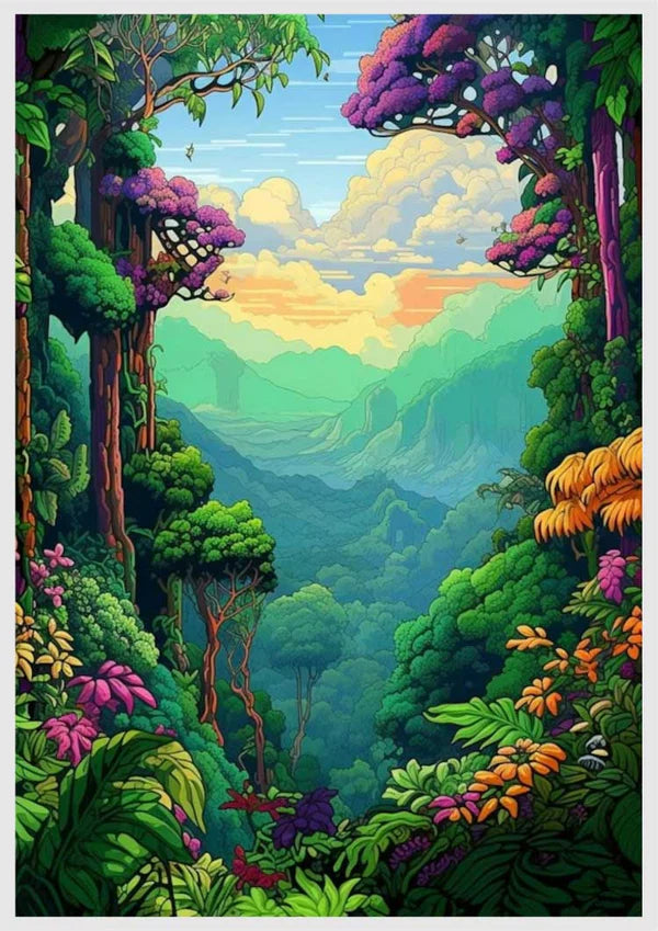 Boulder Falls - Landscape Diy Diamond Painting Kit