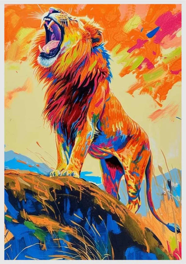 King of the Savannah's -Animals Diy Diamond Painting Kit