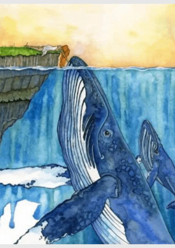 Whales And Girl - Animals Diy Diamond Painting Kit