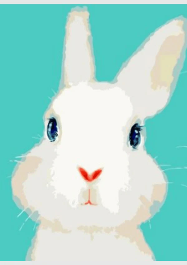 White Rabbit - Animals Diy Diamond Painting Kit
